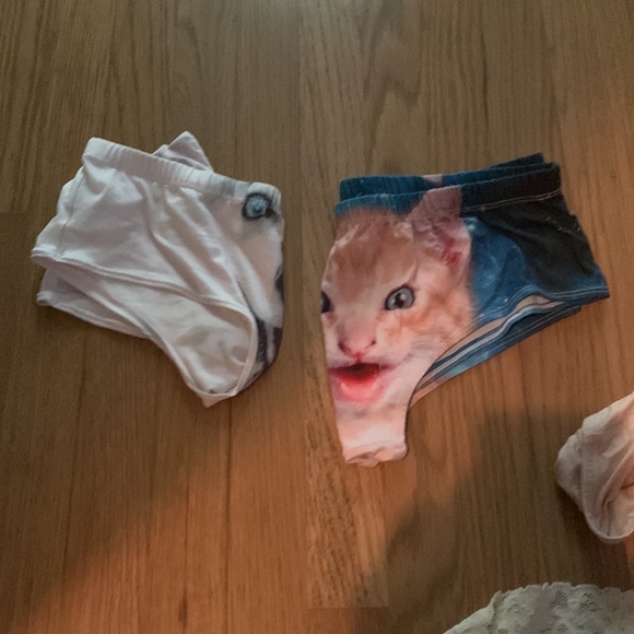 Hanky panky lace thong. Lace gap cheeky. Animal full coverage one size fits all - Picture 4 of 16